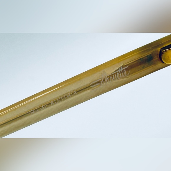 Silhouette M1197 Brown Pink Translucent Oval Sunglasses Frames Only - Picture 8 of 8